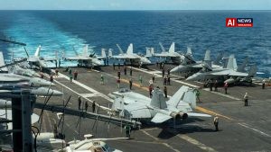 2 US Navy aviators eject while landing plane on carrier off Virginia, 4 sailors injured