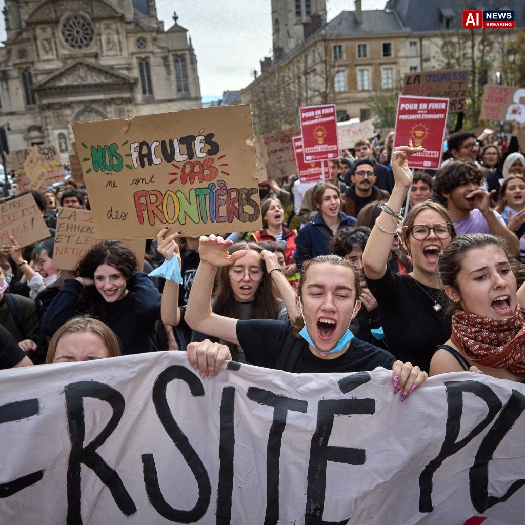 People of All Ages Join French Student Protests, as Movement Broadens