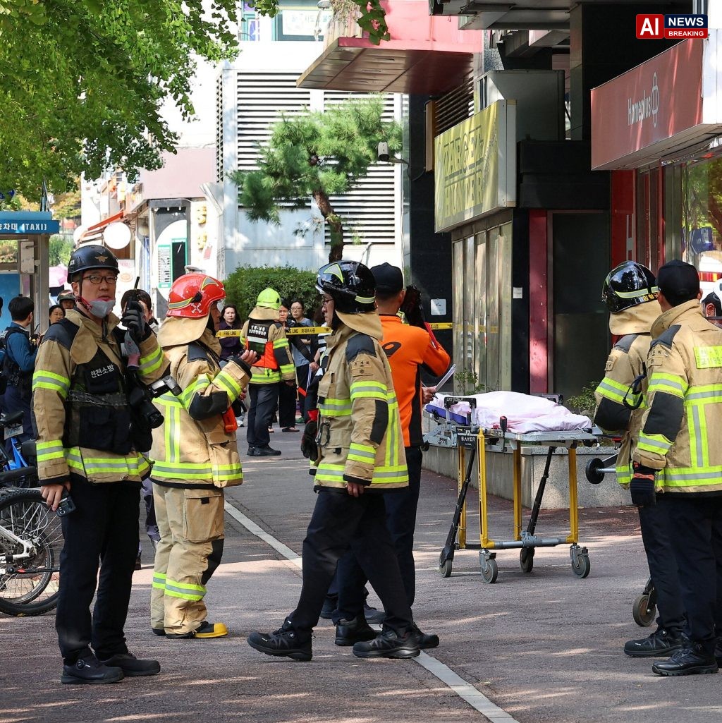 Incheon police detain suspect in mass stabbing.