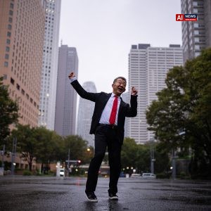 Japan’s ‘Dancing Salaryman’ Can’t Stop Grooving