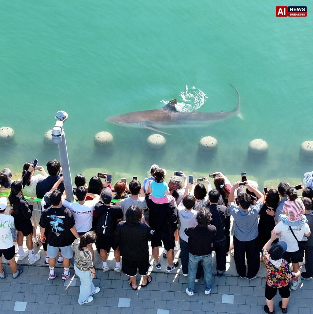 A Wayward Shark Becomes a Celebrity in South Korea