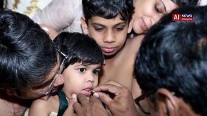 Golden letters, little fingers and a leap into the world of learning: thousands of children enter world of knowledge on Vijayadashami in Keralam
