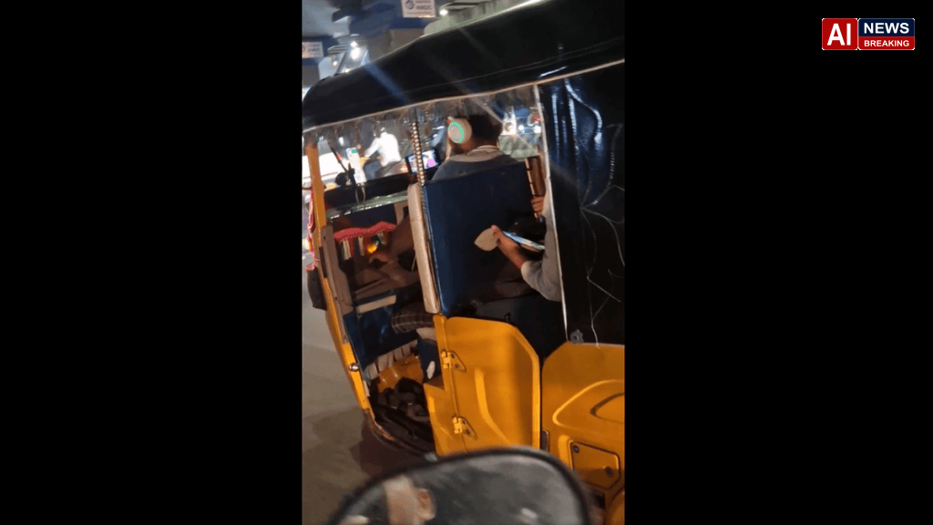 Hyderabad Police Commissioner orders action against auto driver watching movie while driving