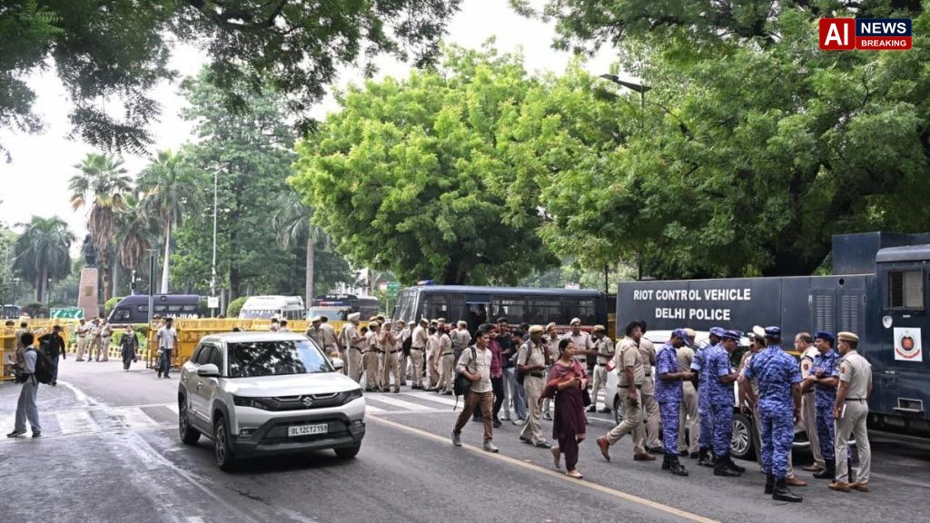 Security beefed up outside Parliament Street police station ahead of CJP leaders visit for fresh Jantar Mantar protest date