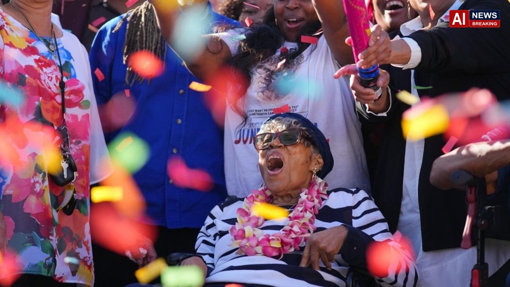Opal Lee celebrates 100th birthday by kicking off construction of Juneteenth museum