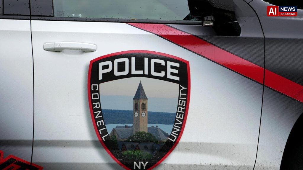 Cornell building is sprayed with graffiti blasting school's response to gang rape complaint