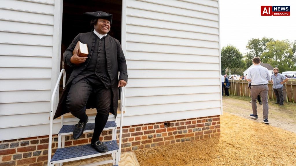 Congregants celebrate the reconstruction of one of America's oldest Black churches