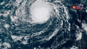 Nolo becomes a Category 3 Hurricane in the remote Pacific Ocean
