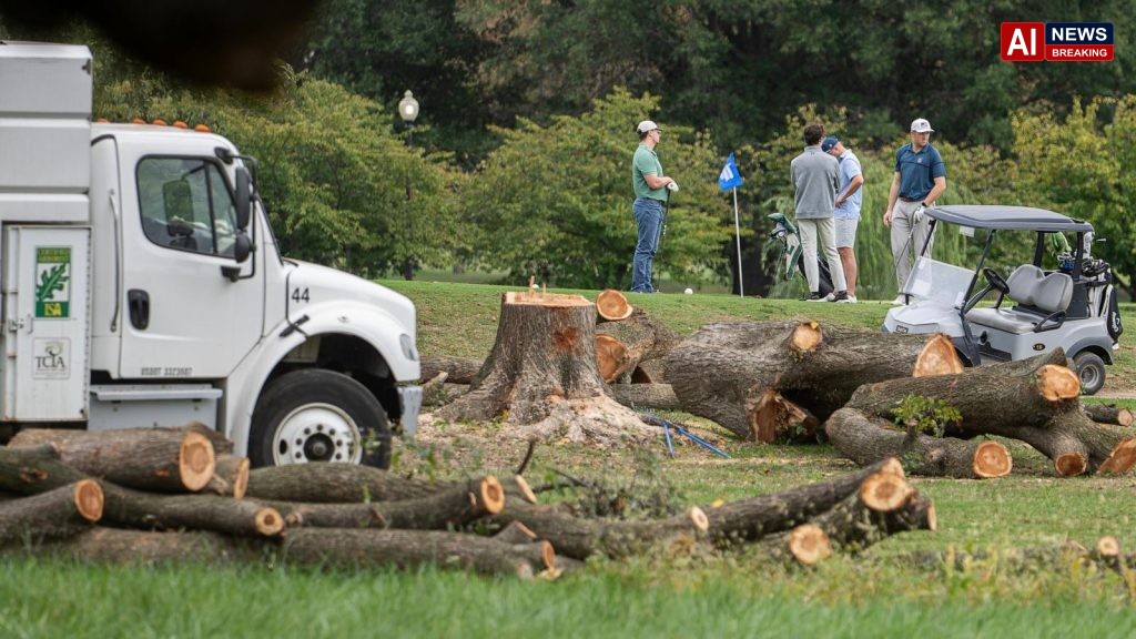 Federal judge orders Trump administration to halt work for a day on historic DC golf course